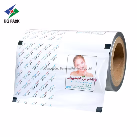 Dq Pack hochwertige flüssige Rollfolie, flüssige Rollmaterialfolie, individuell bedruckte Kunststoffverpackungsfolie für Baby-Shampoo und Duschgel